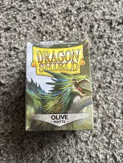 Dragon Shield 100 Standard Card Sleeves Olive Matte - Image 1