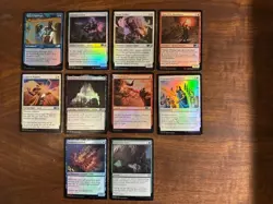 1030 CARD MAGIC THE GATHERING LOT | LP | UNCOMMOM COMMON LAND TOKENS FOIL LOT C - Image 5