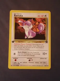 Pokemon Card Rattata 66/82 - 1st Edition Common - Pokemon TCG - Team Rocket - Image 2