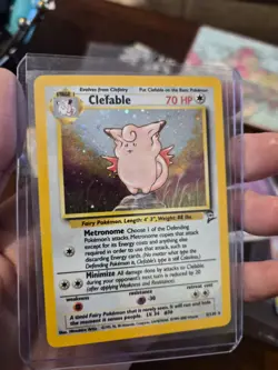 Clefable 5/130 Base Set 2 Holo Rare Pokemon Card WOTC NM Psa Worthy - Image 1