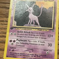 Espeon 20/75 2001 Neo Discovery 1st Edition Pokemon Card Non Holo Vintage WotC - Image 5