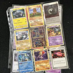 Pokemon Vintage Cards (METAL CUSTOM MEW) Binder Pages Lot - Image 1