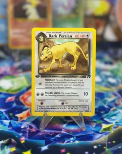 Dark Persian 42/82 1st Edition NM Near Mint Team Rocket Non Holo Pokemon Card - Image 1