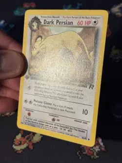 Pokemon Cards Dark Persian 42/82 Team Rocket FIRST EDITION - (NM-) - Image 3