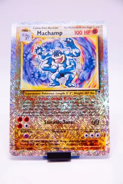 Pokemon TCG 2002 Legendary Collection Machamp Reverse Holo Rare Card 15/110 NM - Image 1