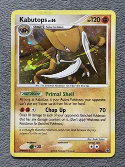 Kabutops Lv. 56 6/100 Pokemon Card Majestic Dawn Rare Holo - Image 1