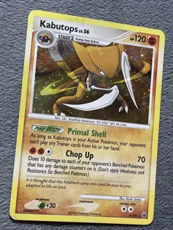 Kabutops Lv. 56 6/100 Pokemon Card Majestic Dawn Rare Holo - Image 2