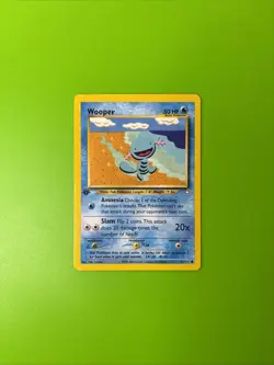 Wooper 82/111 1st Edition Neo Genesis Pokemon Card LP+ - Image 1