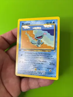 Wooper 82/111 1st Edition Neo Genesis Pokemon Card LP+ - Image 3