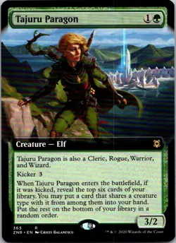 Magic the Gathering Tajuru Paragon Extended Art Zendikar Rising MTG - Image 1