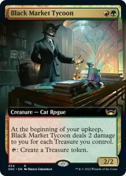 Black Market Tycoon x1 1x Extended Art Streets of New Capenna NM MTG - Image 1