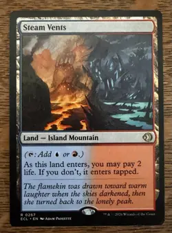 MtG Steam Vents Lorwyn Eclipsed Regular ECL 267 NM - Image 1