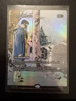 Rest In Peace #0006 Borderless Mythic FOIL Marvel's Spider-Man Magic MTG - Image 1