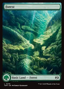 Forest (0276) Full Art FOIL - (Near Mint NM) MTG - Tarkir: Dragonstorm (TDM) - Image 1