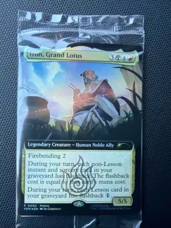 SEALED Iroh, Grand Lotus - Extended Art Foil Promo - BoxLunch Magic MTG Avatar - Image 1