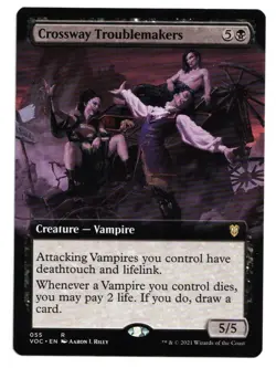 Magic the Gathering MTG Crossway Troublemakers #055 VOC Extended Art Rare! NM - Image 1