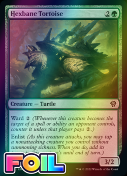 x1 Hexbane Tortoise DMU MTG 166/281 FOIL COMMON M/NM 1x - Image 1
