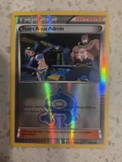 Team Aqua Admin 25/34 Double Crisis Reverse Holo LP Pokemon Tcg Card +🎁 - Image 1