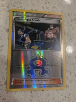 Team Aqua Admin 25/34 Double Crisis Reverse Holo LP Pokemon Tcg Card +🎁 - Image 2