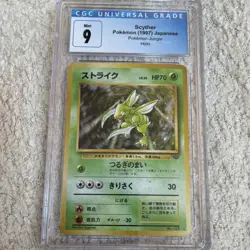 Pokemon TCG CGC 9 Scyther Jungle Holo CGC 10 Pikachu Deck #2 Lot (2) - Image 3