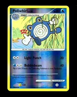 2008 Pokemon POLIWHIRL Legends Awakened REVERSE HOLO Diamond Pearl Card 115/146 - Image 1