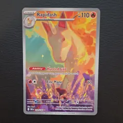 Pokemon Rapidash Illustration Rare Holo 189/182 Sv10 Destined Rivals 2025 110 HP - Image 1