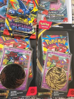 POKEMON PRISMATIC, MEGA EVOLUTIONS, & MORE! BLISTER PACKS, TINS & MORE READ!! - Image 5