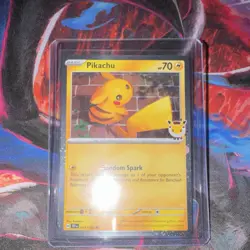 Pikachu (Pokemon Day 2026) 051/162 Stamped Cosmic Holo Card Only - Image 1