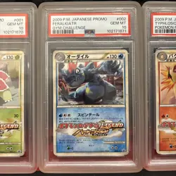 SEQUENTIAL Meganium Feraligatr Typhlosion HG & SS Promo Pokemon Japanese PSA 10 - Image 3