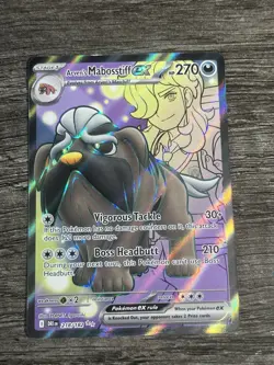Arven's Mabosstiff ex (#218/182) - Holofoil SV - Destined Rivals NM Pokemon - Image 1