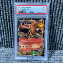 2014 Pokemon XY Charizard EX Flashfire #11 PSA 9 - Image 1