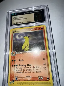 Pokemon TCG 2003 Quilava Ex Sandstorm 51 CGC 10 PRISTINE - Image 3