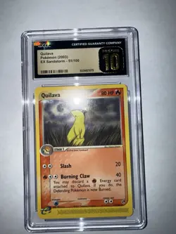 Pokemon TCG 2003 Quilava Ex Sandstorm 51 CGC 10 PRISTINE - Image 5