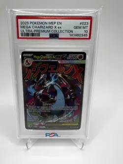 PSA 10 2025 POKEMON MEP EN MEGA CHARIZARD X ex ULTRA-PREMIUM COLLECTION - Image 1