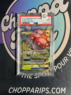 Pokemon Cosmic Eclipse Vileplume GX Ultra Rare Holo #4/236 PSA 9 - Image 1