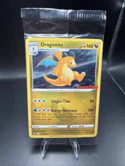 Pokemon TCG Dragonite 131/195 Holo - Silver Tempest GameStop Promo Stamp Sealed - Image 2