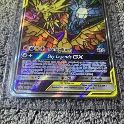 2019 Pokemon Black Star Promo Moltres & Zapdos & Articuno GX #SM210 - Image 2