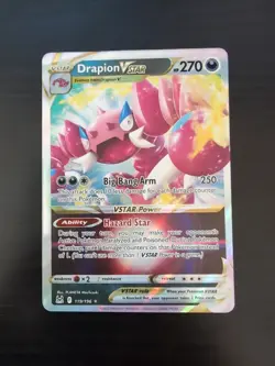 2022 Pokemon Drapion VSTAR 119/196 Lost Origin Holo - Image 1