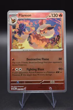 Pokemon TCG Flareon (Pokeball Pattern) 013/131 Sv: Prismatic Evolutions Holo NM - Image 1