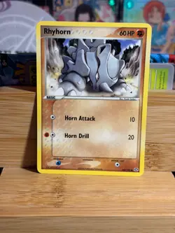 RHYHORN 62/106 EX Emerald Unlimited Vintage Regular Pokemon TCG Near Mint - Image 1