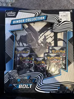 Pokemon TCG: Scarlet & Violet Black Bolt Binder Collection Factory Sealed Box - Image 1