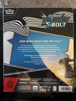 Pokemon TCG: Scarlet & Violet Black Bolt Binder Collection Factory Sealed Box - Image 4