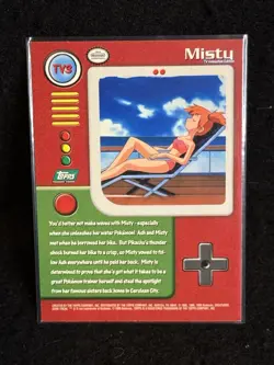 1999 Topps Pokemon TV Animation Edition TV 3 Misty Pokemon Non Holo - Image 2