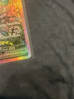 Pokemon TCG Leafeon EX Prismatic Evolutions Double Rare Rainbow Holo 144/131 - Image 4