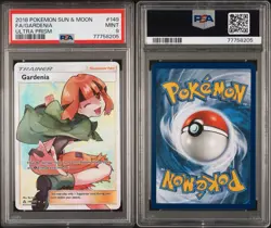 PSA 9 GARDENIA 149/156 ULTRA PRISM SUN & MOON FULL ART HOLO RARE 2018 POKEMON - Image 3