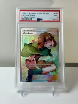 PSA 9 GARDENIA 149/156 ULTRA PRISM SUN & MOON FULL ART HOLO RARE 2018 POKEMON - Image 4
