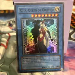 1x (MP)- Ruin, Queen of Oblivion - DR04-EN154 - Super Rare - Unlimited YuGiOh - Image 1