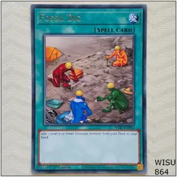 Fossil Dig - WISU-EN055 - Rare 1st Edition Yugioh - Image 1