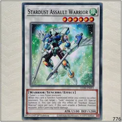 Stardust Assault Warrior - LED8-EN053 - Common 1st Edition Yugioh - Image 1