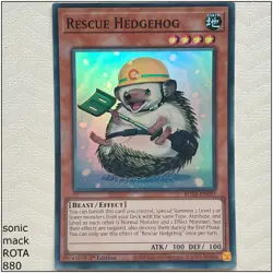 Rescue Hedgehog - ROTA-EN097 - Super Rare 1st Edition Yugioh - Image 1